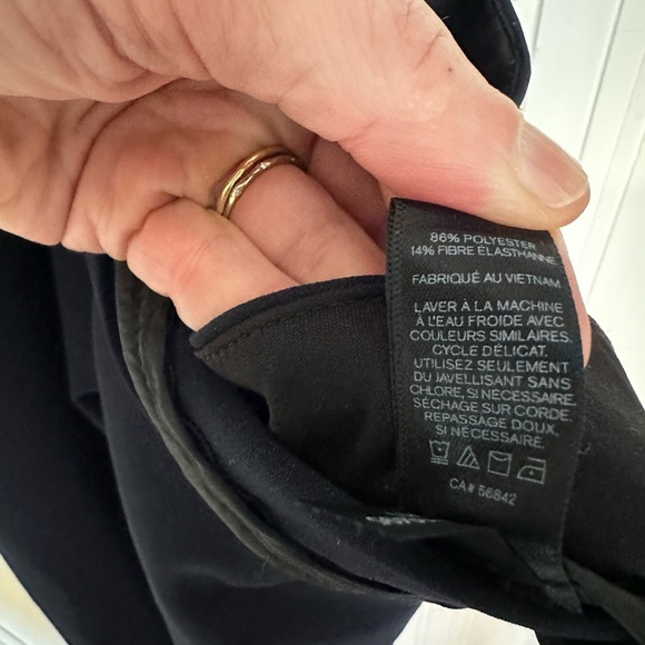 Express wide leg cropped trousers size 6 navy - Picture 11 of 11